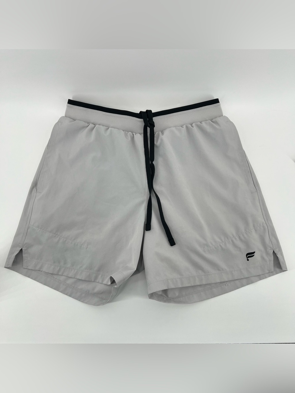 Fabletics Men's Small The Fundamental Short II Lined Stretch Gray Black